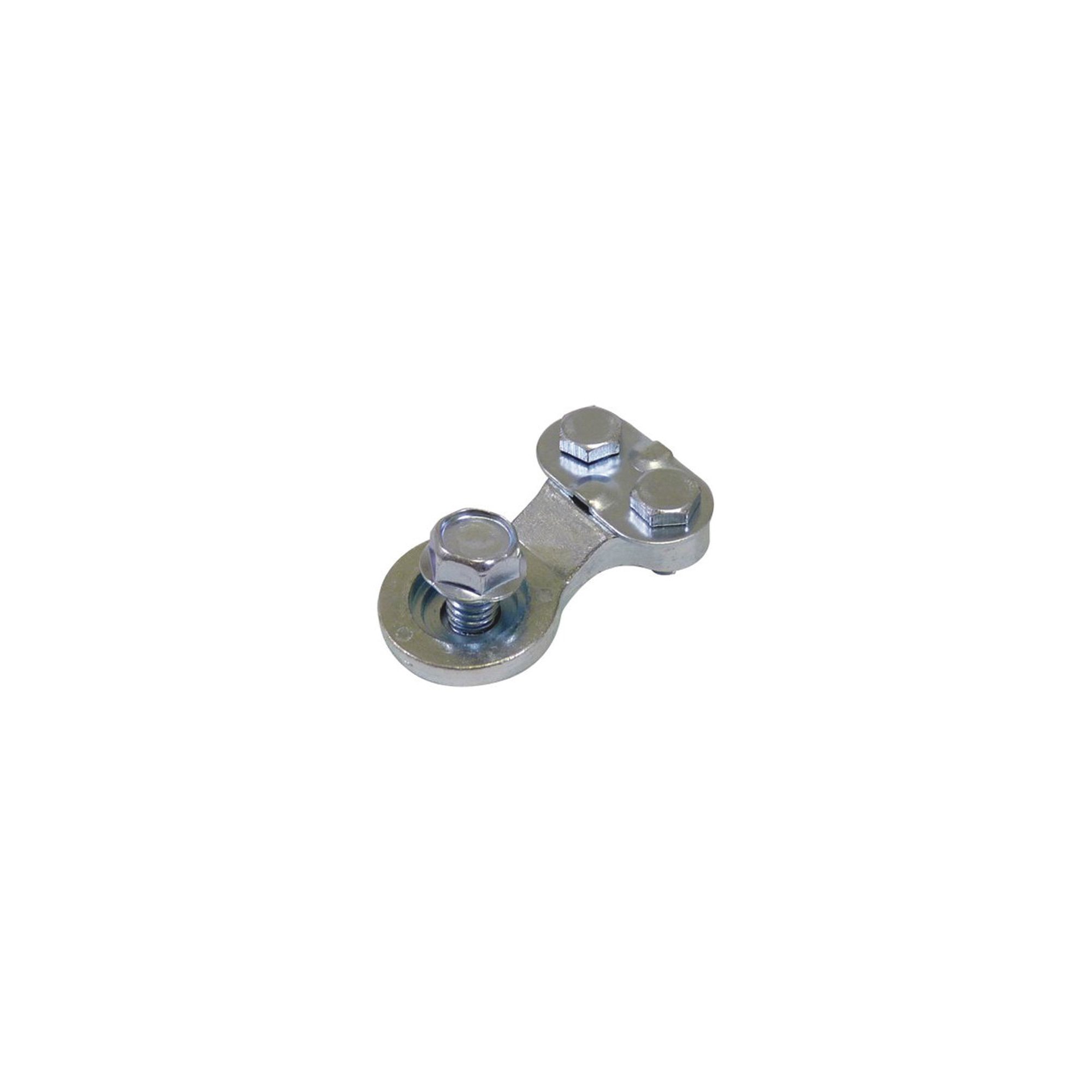 Schumacher Side Post Battery Terminal End — Universal Polarity, Fits 6 Ga. -2/0 Wire, Zinc Plated, Model# BAF-SPT